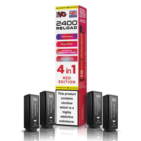 Ivg 2400 Reload 4 Pack Red Edition