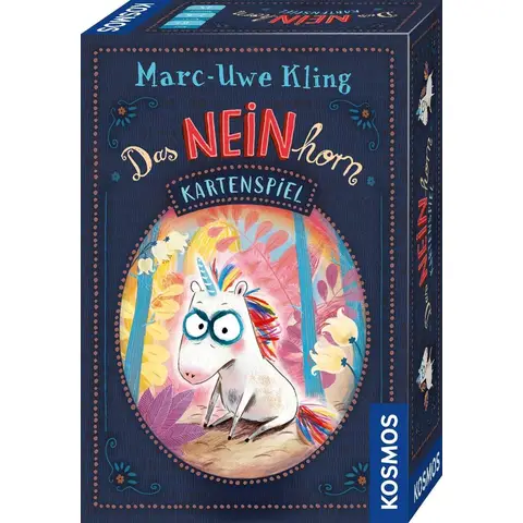 KOSMOS 680848 Das NEINhorn - Kartenspiel, Das Spiel zum bekannten Kinderbuch, Lustiges Kinderspiel ab 6 Jahren, für 2 bis 6 Spieler, in praktischer Open & Play Magnetbox