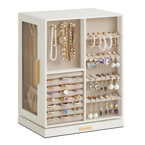 SONGMICS Jewelry  Box, 24x17x28cm