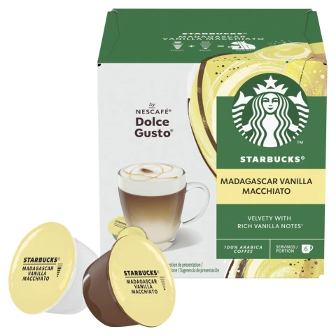 Starbucks Vanilla Macchiato Dolce Gusto 12 Coffee Pods 127.8G