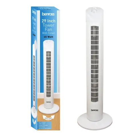 29" Tower Fan with Timer