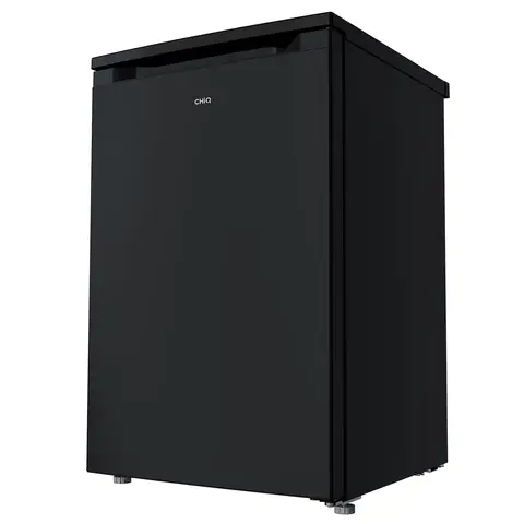 CHiQ CTT107BDU 55cm Under Counter Fridge with 4-Star Freezer Box – 107L Capacity | Black Steel | E Energy Rated | Reversible Door