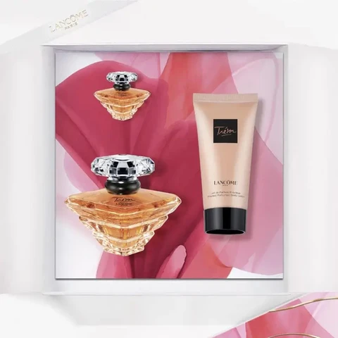Lancome Tresor Geschenkset – Eau de Parfum 30 ml + Eau de Parfum 7,5 ml + Körperlotion 50 ml