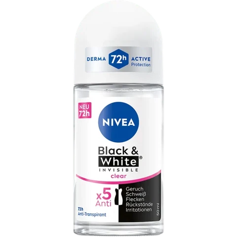 NIVEA Deo Roll-On Black & White Invisible Clear