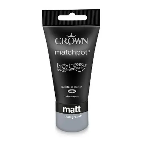 Crown Matt Emulsion Blue Gravel 40ml