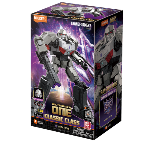 Blokees Transformers Classic Class 12 Buildable Megatron (ONE Movie Version) Figure with Light-up Eyes and Chest