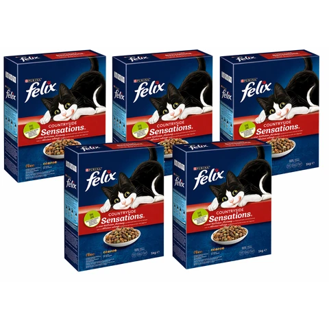 Felix Kattenvoer Droog Countryside Sensations 5 x 1 kg