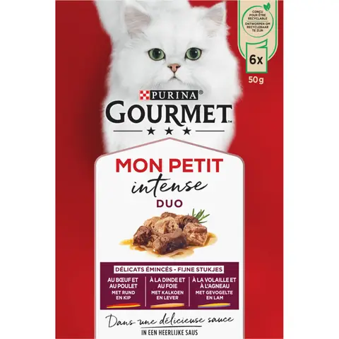 Gourmet Mon Petit Intense Duo Mix Vlees
