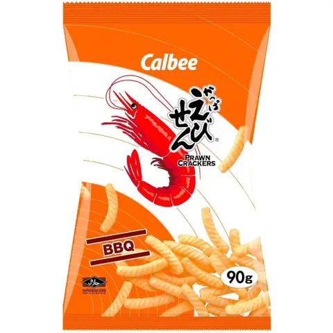 CALBEE BBQ Flavor Prawn Crackers 90g