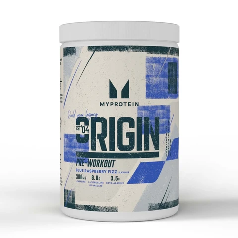 MyProtein Origin Pre Workout Blue Raspberry Fizz Pre-Workout Energy Support Powder - 600g