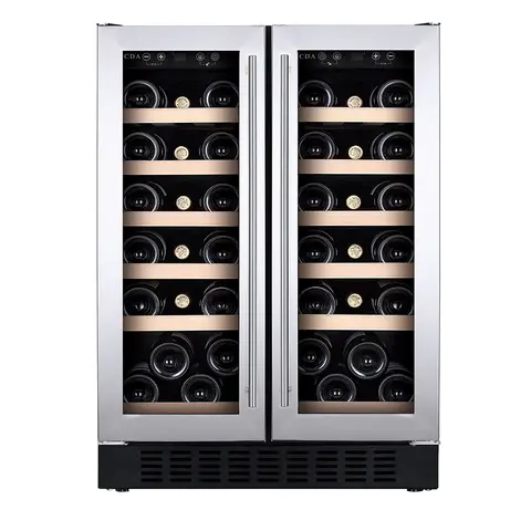CDA CFWC624SS 60cm Wide Wine Cooler, Stainless Steel, G Rated