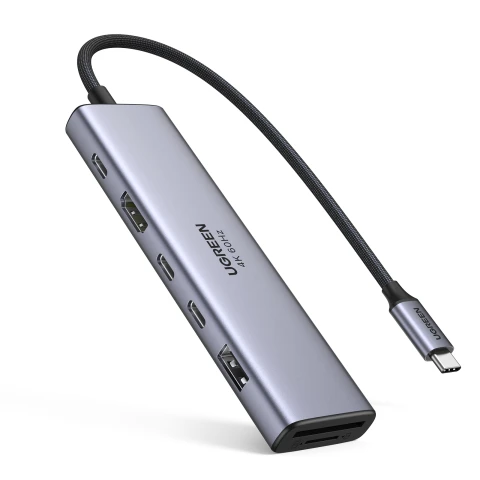 USB-C multi-function docking station USB-C to HDMI + 2xUSB-C3.2 + 1xUSB-A3.2 + SD/TF + PD
