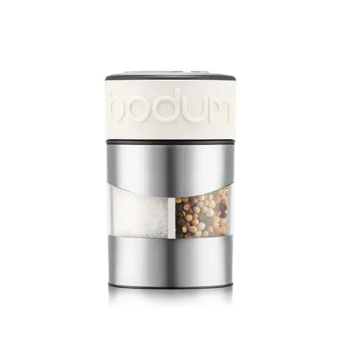 Bodum TWIN 2-in-1 Salt and Pepper Grinder - White