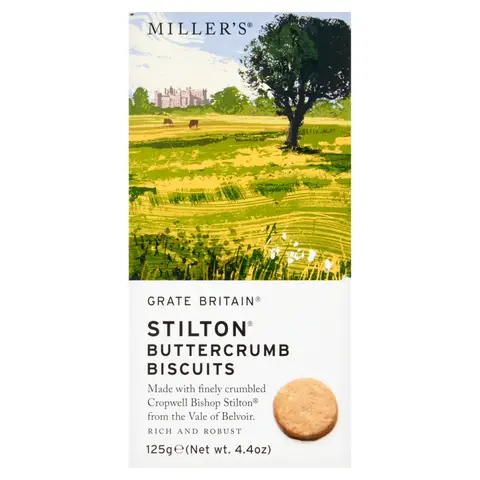 Grate Britain Stilton Buttercrumb Biscuits 125g
