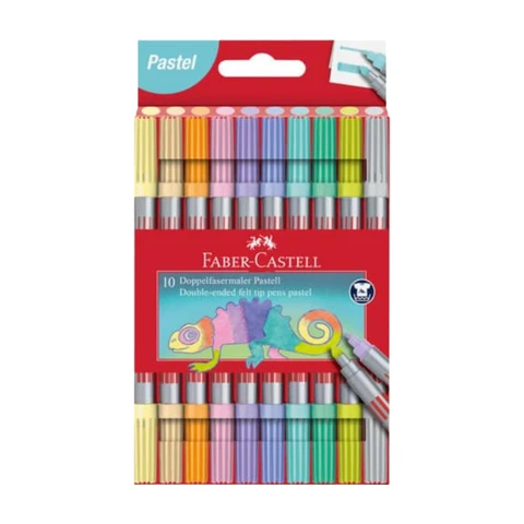 FABER-CASTELL Lot de 10 Crayons Pastel Pitt Duo