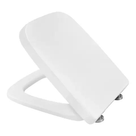 eSituro WC-Sitz mit Absenkautomatik, Schnellverschluss, Duroplast, Quadratische Form