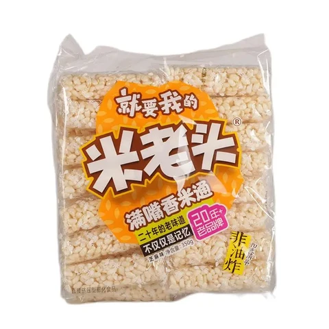 Mi Laotou Knuspriger Reis-Snack Sesamgeschmack 350 g
