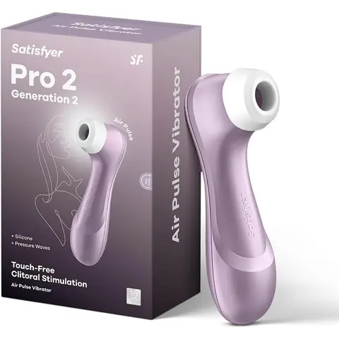 Satisfyer Pro 2 Vibrator Dildo, Leise Starke Klitoris-Stimulation, Sex-Spielzeug Geschenk für Frauen, Extrem Erotisches Sexspielzeug, Druckwellenvibrator mit Vibrationen, Stimulator Toy Damen, Violett