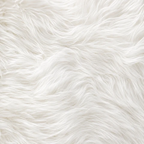 Tapis de Couloir en Peau de Mouton Imitation Laine, 60x150 cm Tapis d'Appoint en Peluche Douce, Tapis de Salon de Courtoisie en Shag Blanc avec Bordure Aspect Daim pour Près du Lit, Couloir