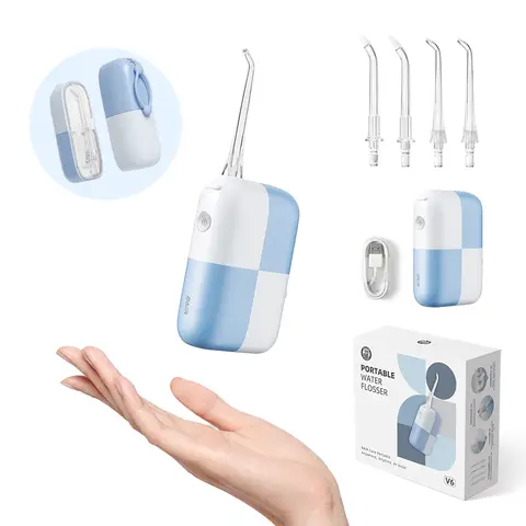 BAIR CARE V6 Portable Pocket Water Flosser with Innovative Magnetic Tank, Press Spray Mode, 30-Day Battery Life, USB Rechargeable, IPX7 Waterproof, Ideal for Travel, Home & Daily Oral Care