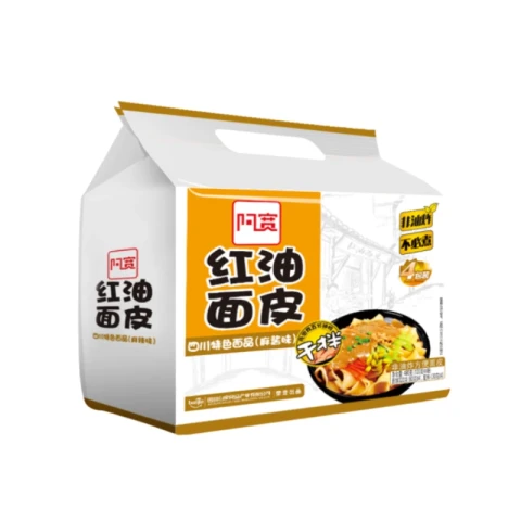 Baijia Sichuan Breite Nudeln Sesamgeschmack 120g*4