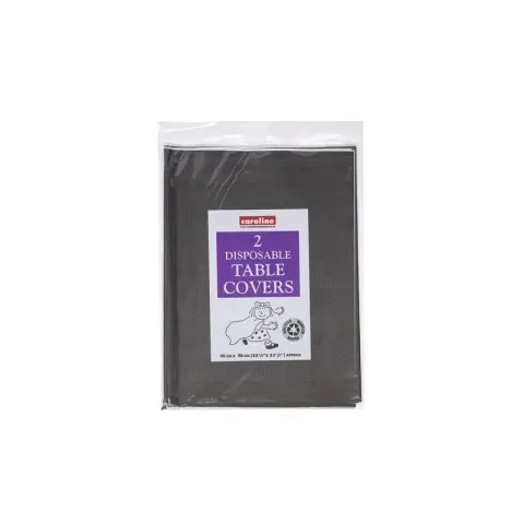 90cm Square Paper Tablecover Black