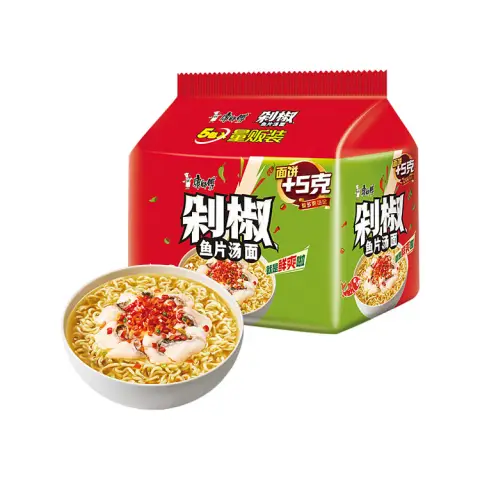 Master Kong Instant Noodles – Pickled Chili Artificial Fish Soup Flavour 5 in 1 康师傅经典5入 - 剁椒鱼汤
