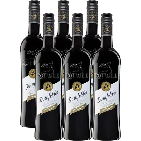 Rotwild dornfelder trocken rotwein 6x0,75 L