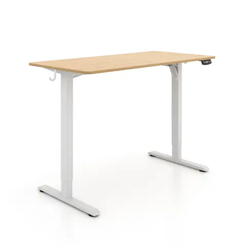 ochama Elektrisch höhenverstellbarer Schreibtisch - Studiertisch - Eiche