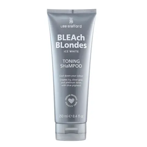 Lee Stafford Bleach Blondes Ice White Toning Shampoo 250 ml