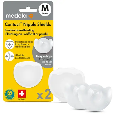Medela Contact Nipple 2 Shields Size Medium 1 Case