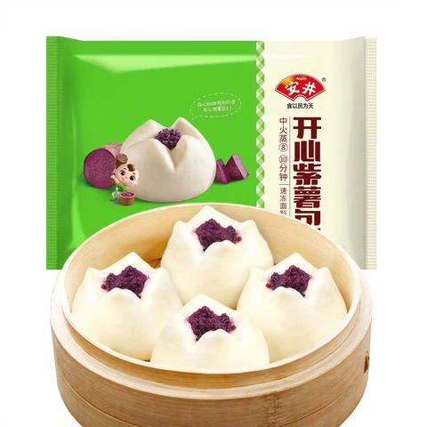 Anjoy Purple Sweet Potato Bun 360g