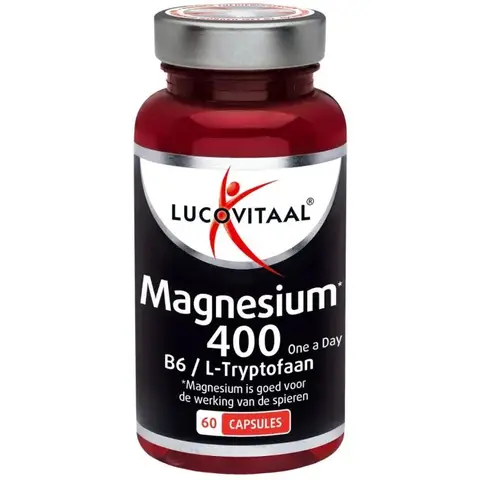 Lucovitaal Magnesium 400 met vitamine B6 & L-tryptofaan 60 capsules