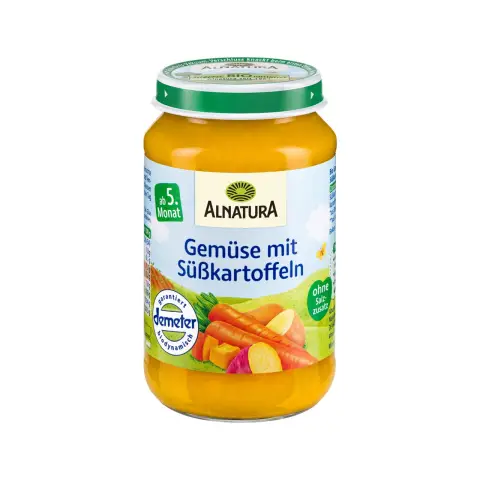Alnatura Bio-Gemüse mit Süßkartoffeln (ab 5 Monaten) 190 g