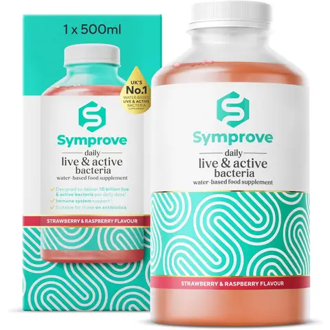 Symprove Strawberry & Raspberry Daily Wellness Support Liquid - 500ml