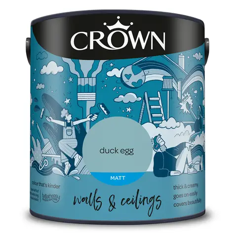 CROWN Matt Emulsion Duck Egg 2.5L