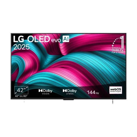 LG OLED evo AI | 42C57LA (42" 106 cm) 4K Ultra HD TV (α9 Gen8 4K AI Processor, webOS 25, 120Hz (VRR up to 144Hz)) [2025 Model]