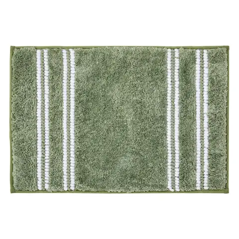 Maison by Premier Bath Mat Soak Microfibre Tufted Stripe Sage 40x60cm
