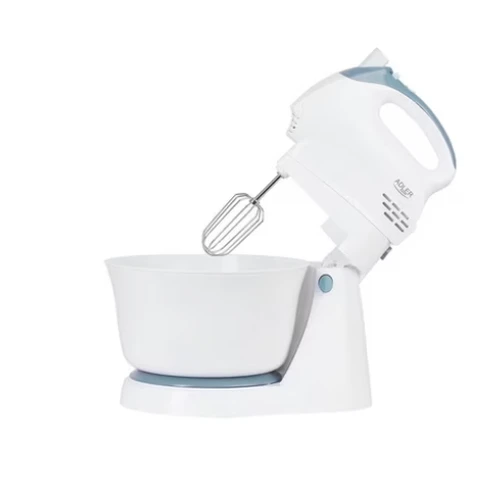 Adler AD 4202 Küchenmaschine 3 Liter 1 Einheit Weiß 300 Watt 5 Geschwindigkeiten mit Turbo-Funktion Edelstahl-Zubehör