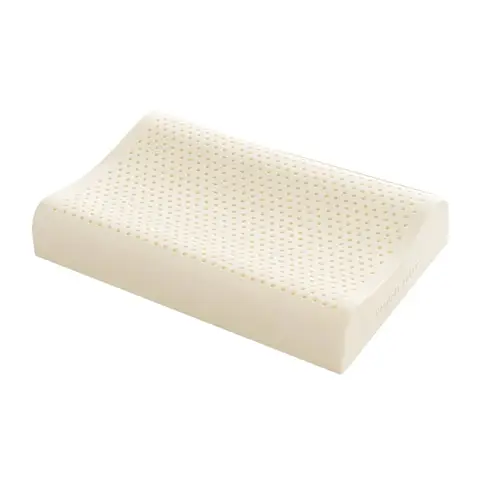 ochama x J.ZAO Oreiller en Latex Dream Wave - Origine Thaïlande, Oreiller Ergonomique pour le Soulagement du Cou et des Épaules, Conception Classique en Vagues,  Retour lent et durable - Chambre à coucher, Confort du sommeil - 60*40*10/12 cm, 93% de latex