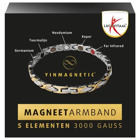 Lucovitaal Yinmagnetic Magneet Armband Bicolor