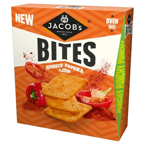 Jacob's Bites Smoked Paprika Crackers 125g