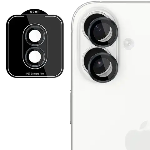 3MK Linsenschutz Pro Kameraglas für iPhone 17 Schwarz