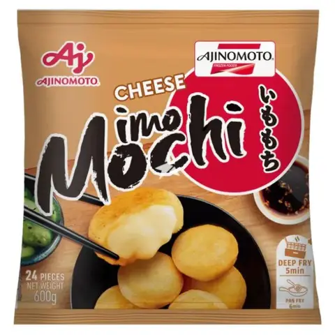 Ajinomoto IMOMOCHI Cheese Rice Cakes 600g (24-Pack)