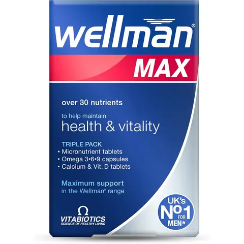 Vitabiotics Wellman Max Daily Wellness Support Tablets - 84 Tablets
