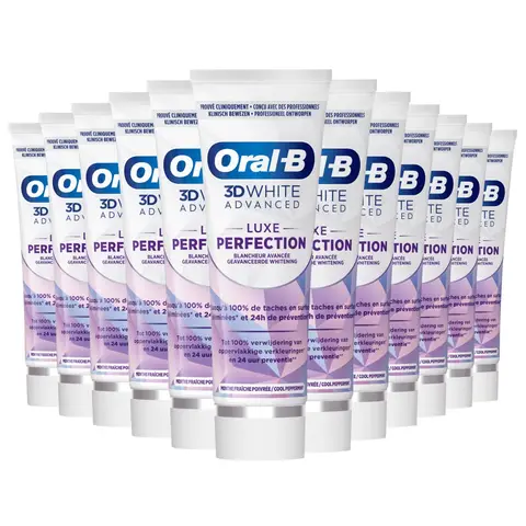 Oral B - Tandpasta - 3D White Luxe - Perfection - 75ml x 12
