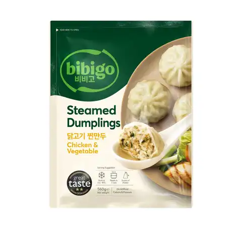 Bibigo Chicken & Veg Steamed Dumpling 560g 必品阁鸡肉小笼包