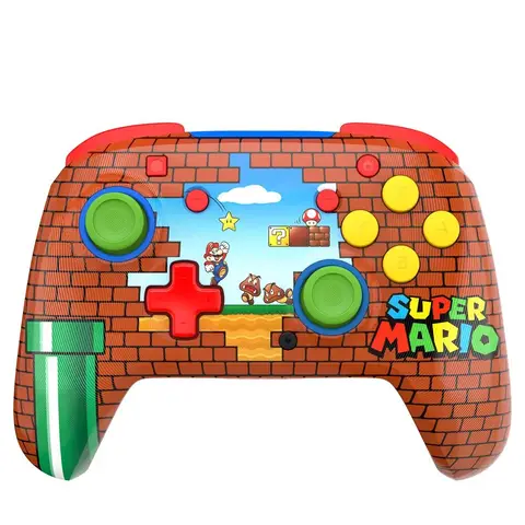 Turtle Beach Rematch Manette sans fil pour Nintendo Switch, Switch Lite, Switch OLED - Mario Bricks