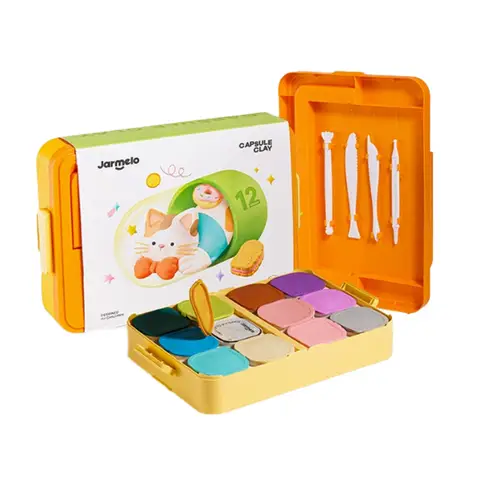 Jar Melo Play clay box 12 Colors