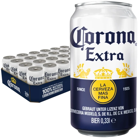 CORONA EXTRA 24x0,33L     (zzgl. 6,00€ Pfand)